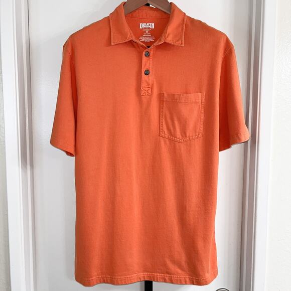 Duluth Other - Duluth Trading Co Mens Longtail T Short Sleeve Polo - Orange, Size M